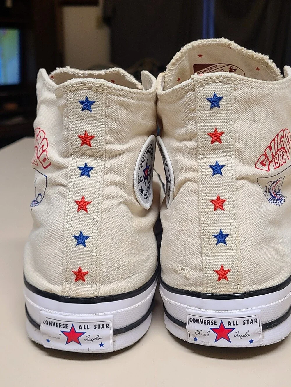 Converse X NBA CTAS Chuck 70 Chicago Allstar Game hi top sneakers size 11 - Picture 7 of 12